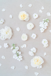 White Garden: Styling Blooms / Cake Florals