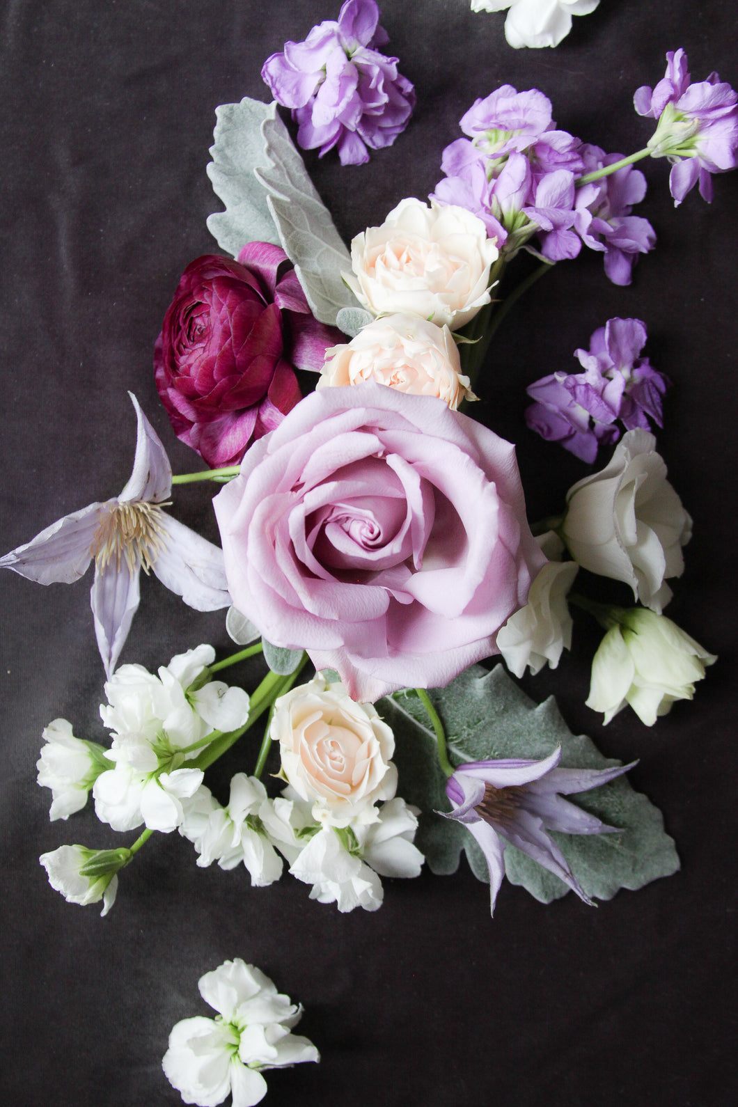 Purple Passion: Styling Blooms / Cake Florals