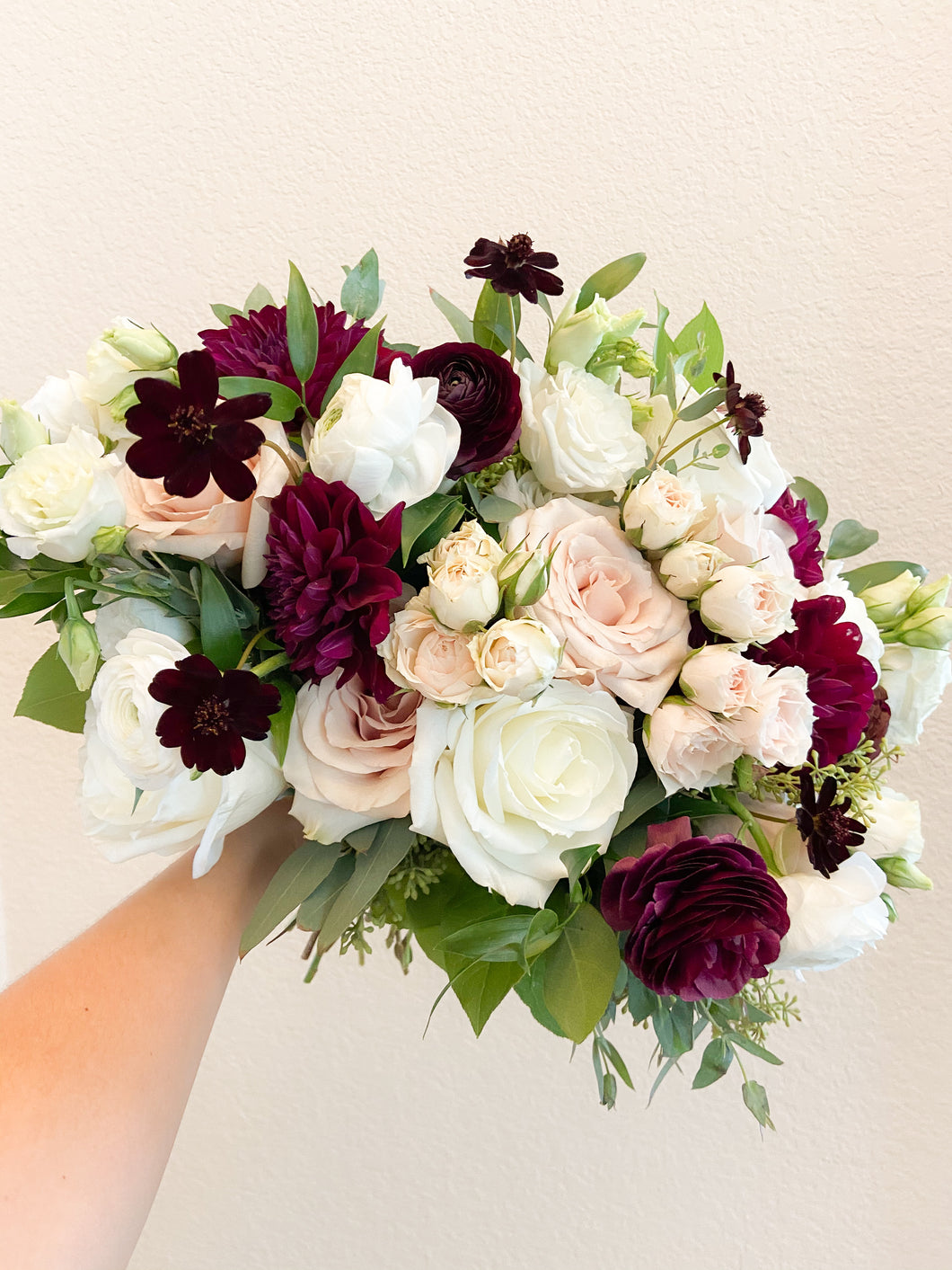 Burgundy & Blush: Bridal Bouquet