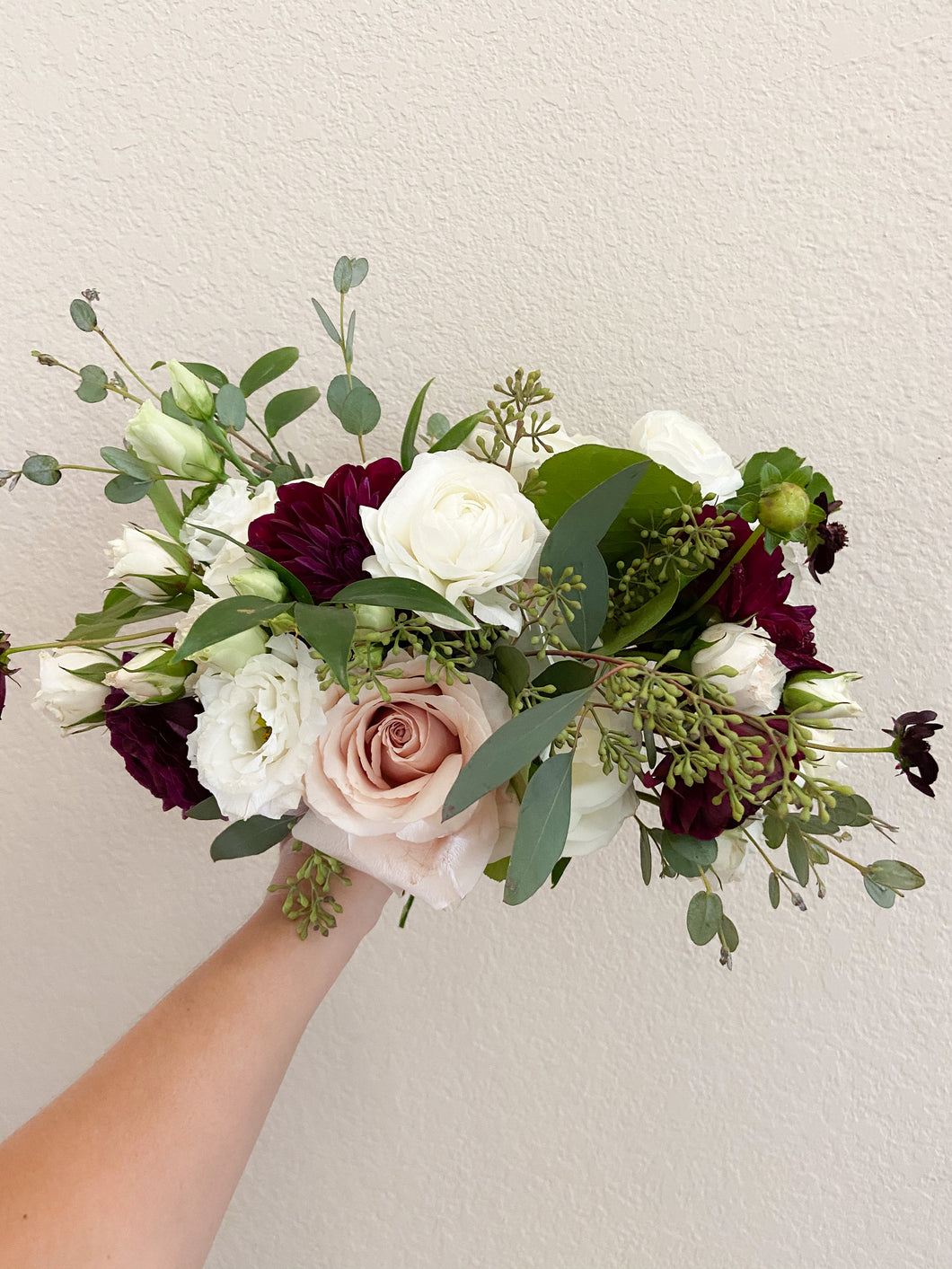 Burgundy & Blush: Bridesmaid Bouquet