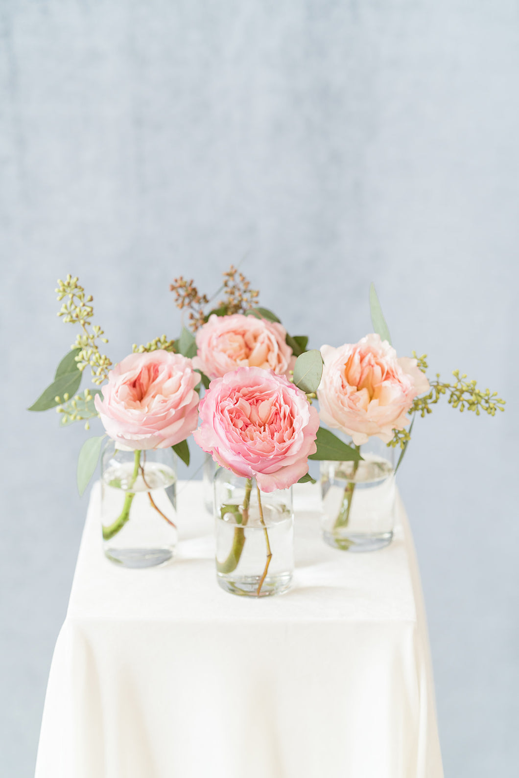Blush and Cream: Bud Vase Set
