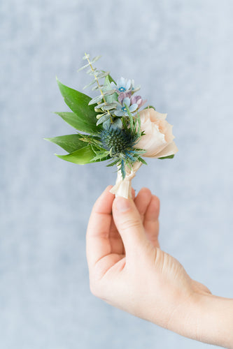 Something Blue: Boutonniere