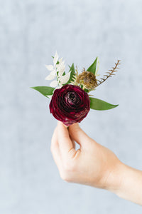 Fall Boho: Boutonniere